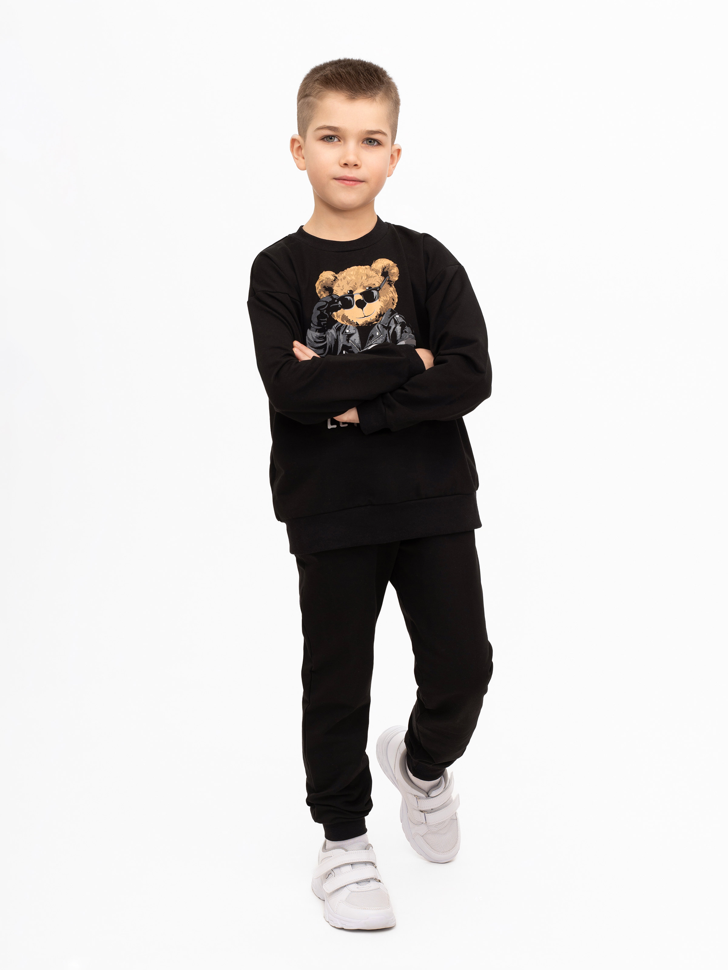 Костюм Утенок 7045г черный тедди байкер - фото 36