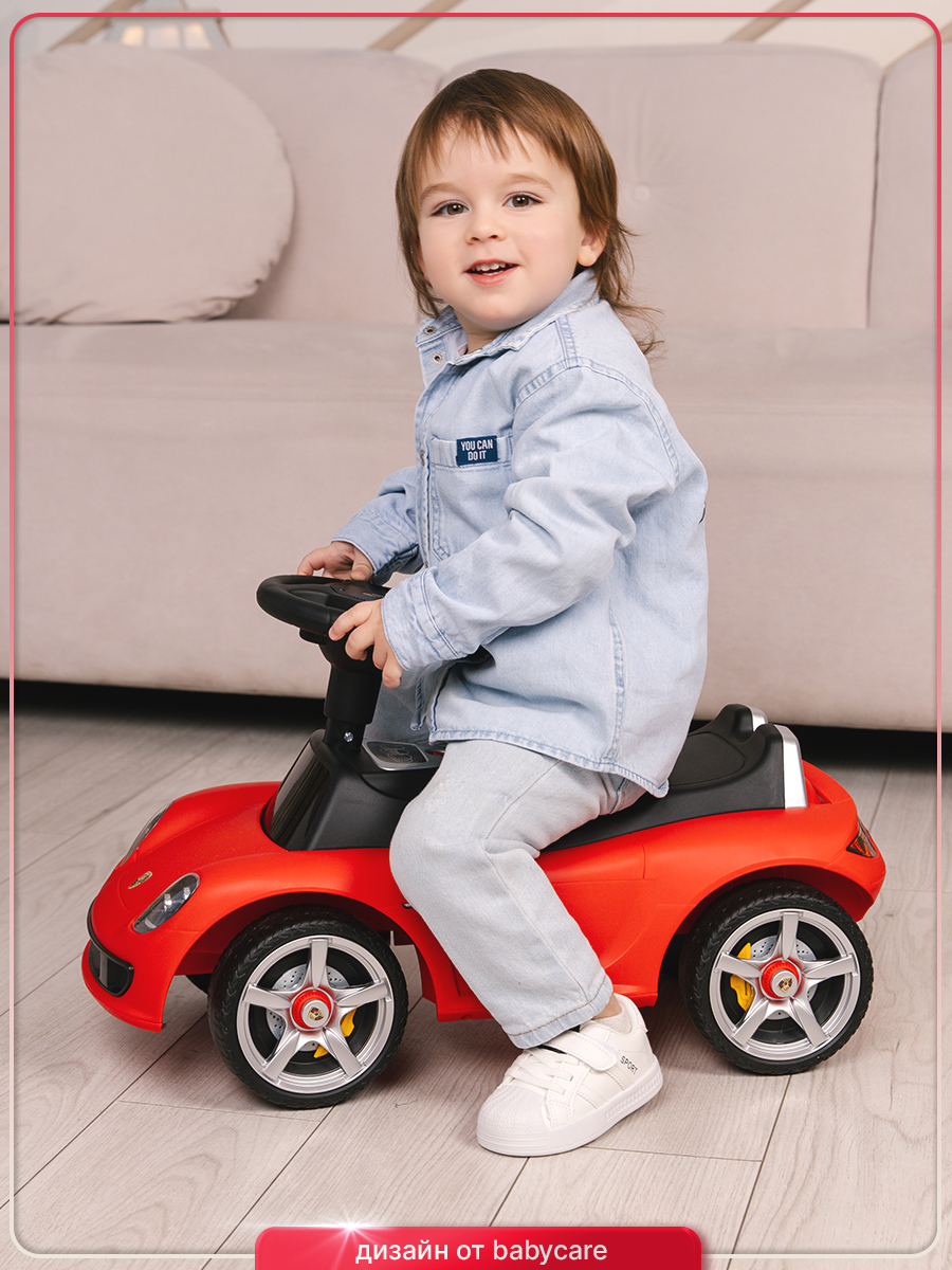 Каталка BabyCare Порш красный - фото 14