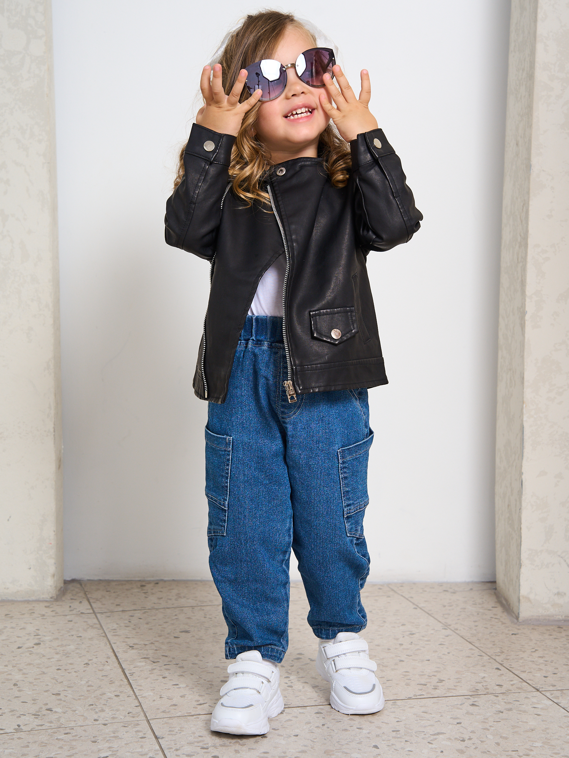 Куртка кожаная Artcher kids Jacket0005blackNEW - фото 5