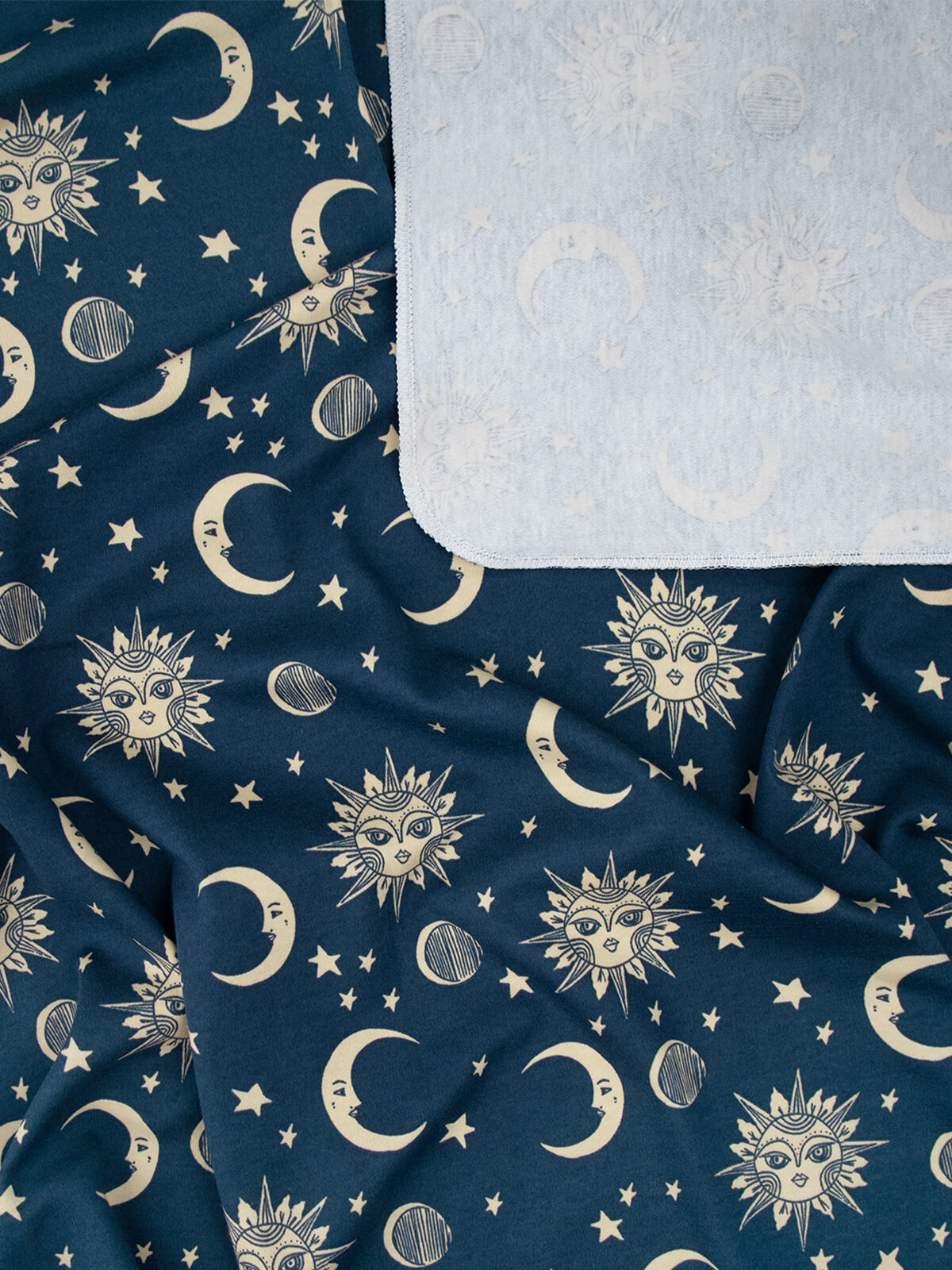 Пелёнка Mjolk Солнце-Луна/Grey/Hello Mommy трикотаж 80х80 см 3 шт. - фото 2