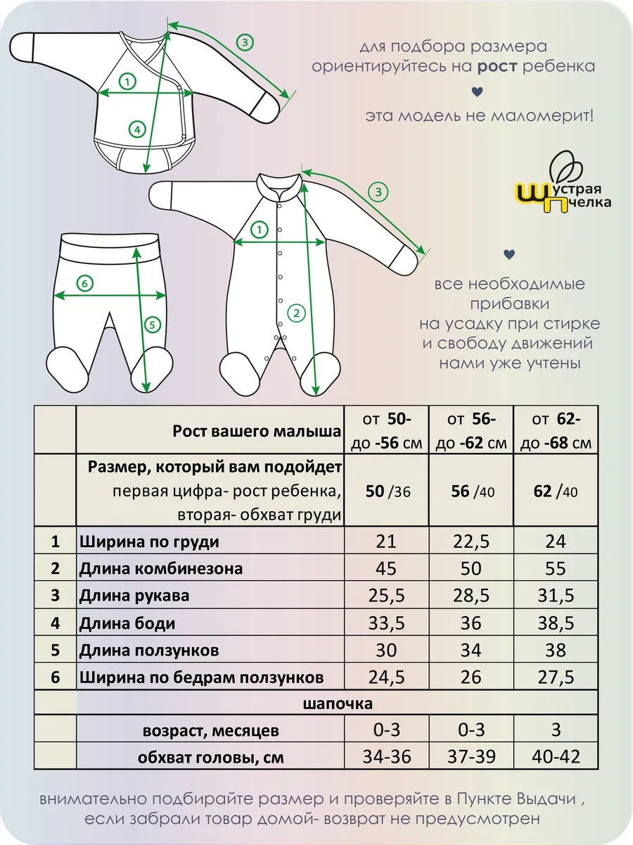 Комплект Шустрая пчелка 759002РозСердечки - фото 9