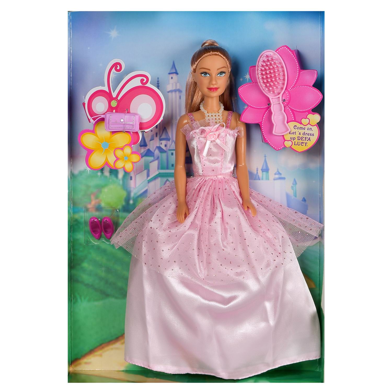 Кукла модельная Junfa Lucy Очаровательная принцесса 8063d/розовое - фото 3