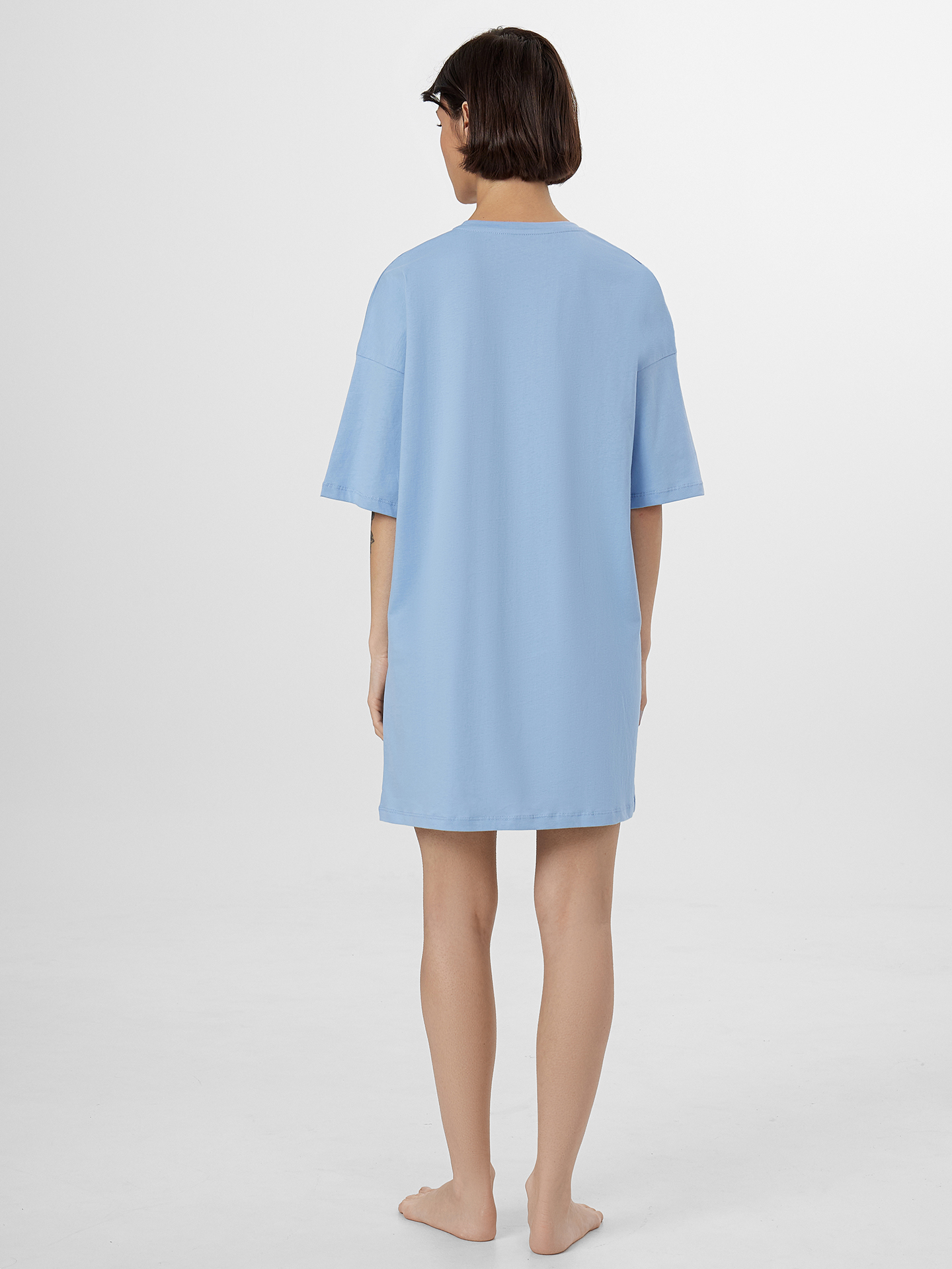 Сорочка ночная Mark Formelle (Марк Формэль) 512079/т.голубой +печать - фото 2