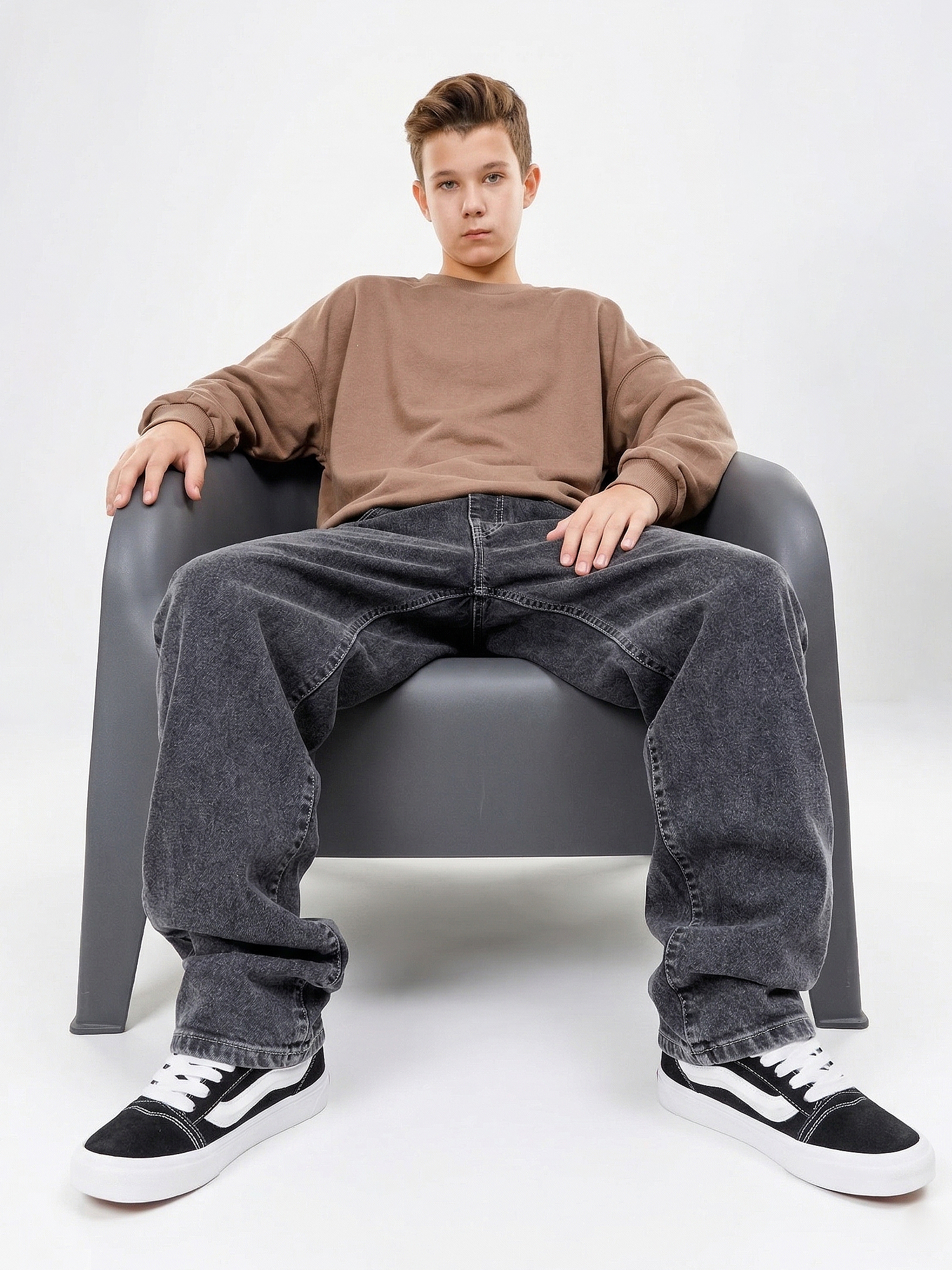 Джинсы-багги СИНИЙ МИР WM5515-F63 - фото 5