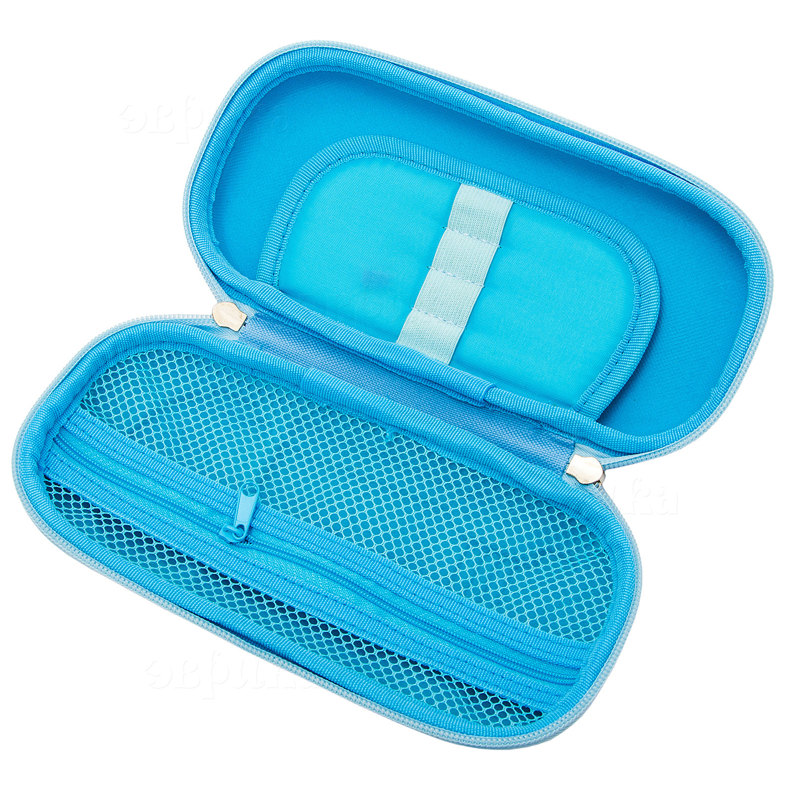 Пенал футляр ЭВРИКА Робот синий - фото 3