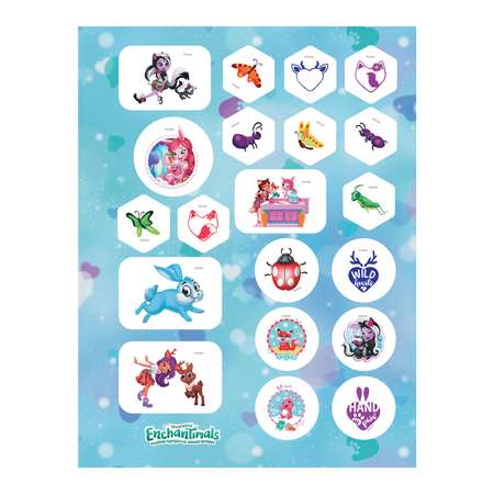 Книга ND PLAY Наклейки Энчантималс Любимые зверюшки 150шт