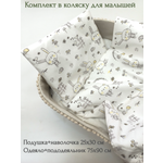 Комплект в коляску Daisy 75х90см Зайчик с щечками