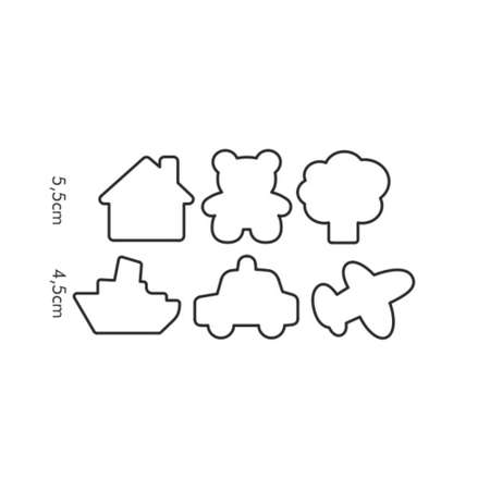 Формочки для мальчиков TESCOMA delicia kids 6 шт