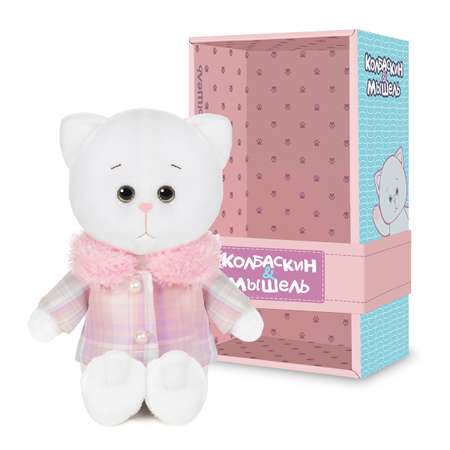 Игрушка мягкая Колбаскин и Мышель котик Колбаскин&Мышель 20 см