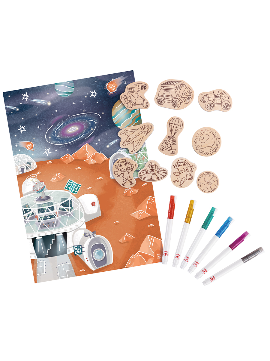 Набор для рисования Hape Космические приключения - фото 2