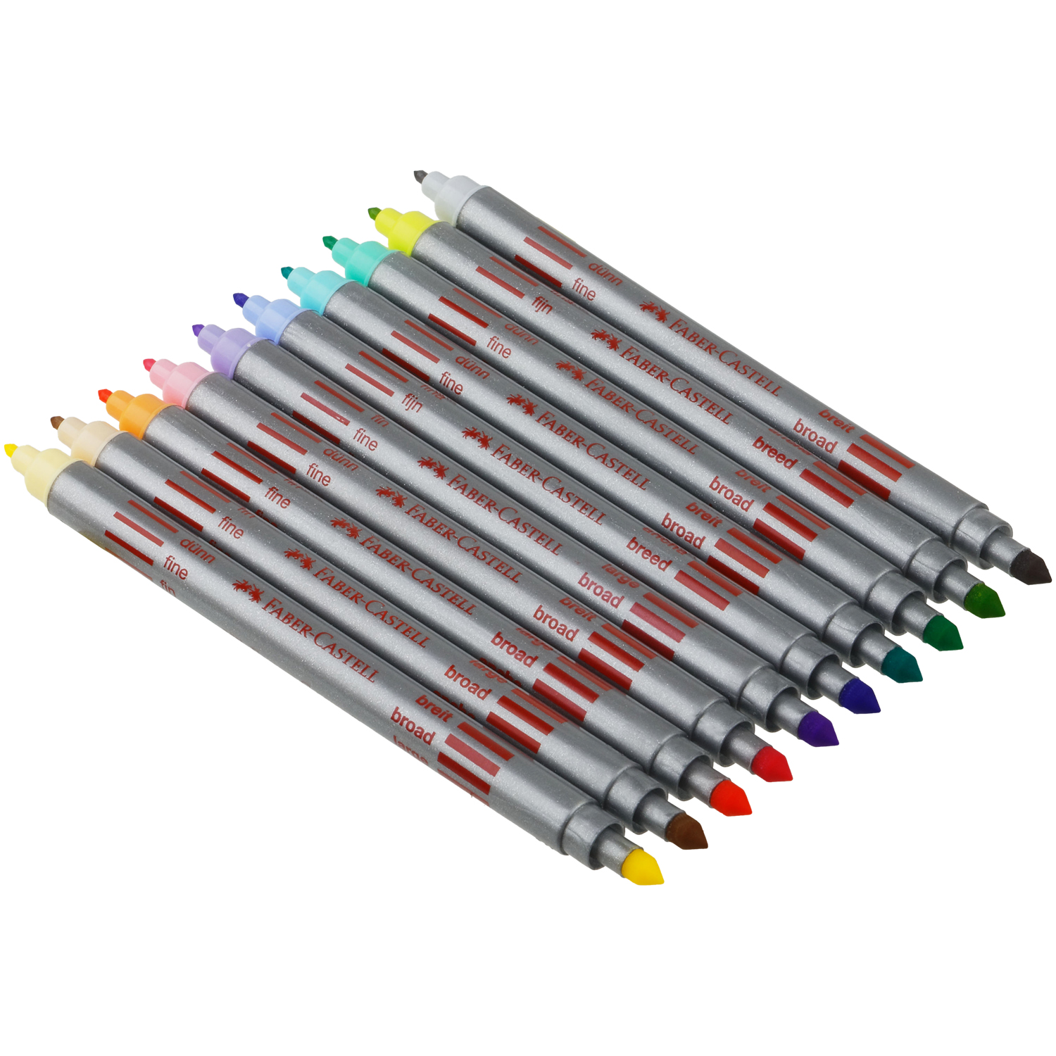 Фломастеры Faber Castell двусторонние 10 цв. - фото 6