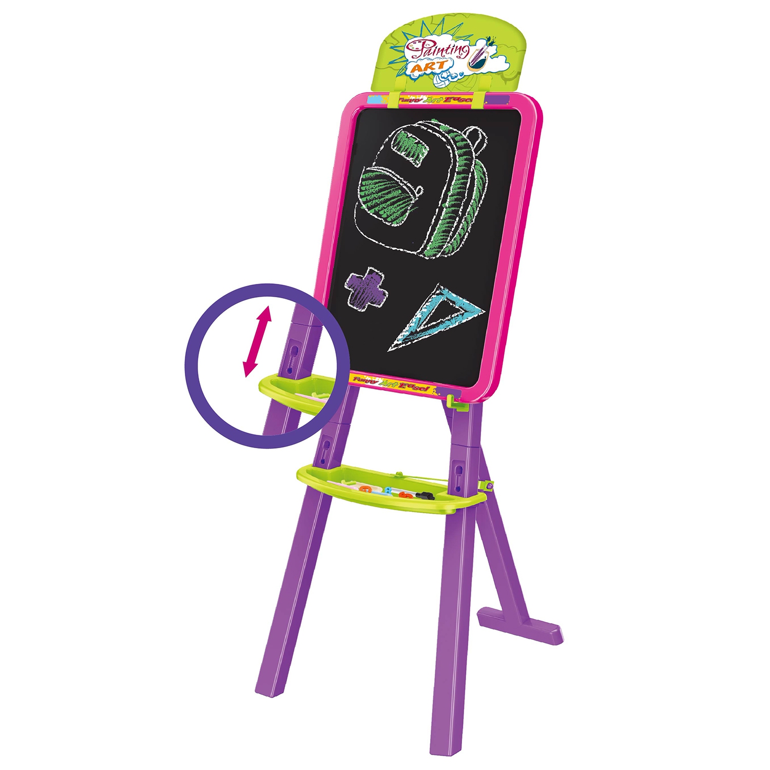 Магнитно-меловая доска Yima toys - фото 7