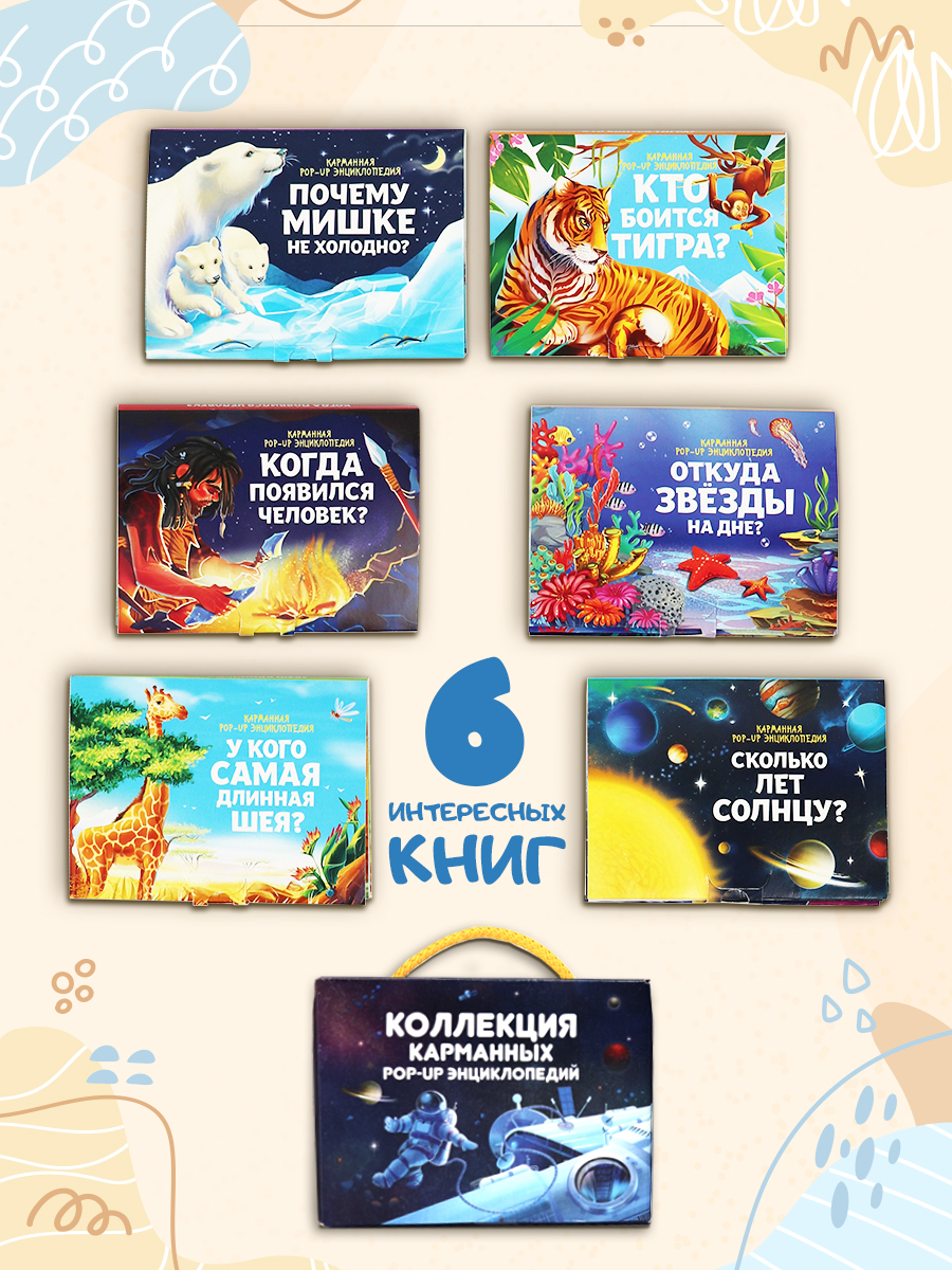 Набор книг Malamalama Коллекция карманных Энциклопедий о животных 6 шт - фото 4