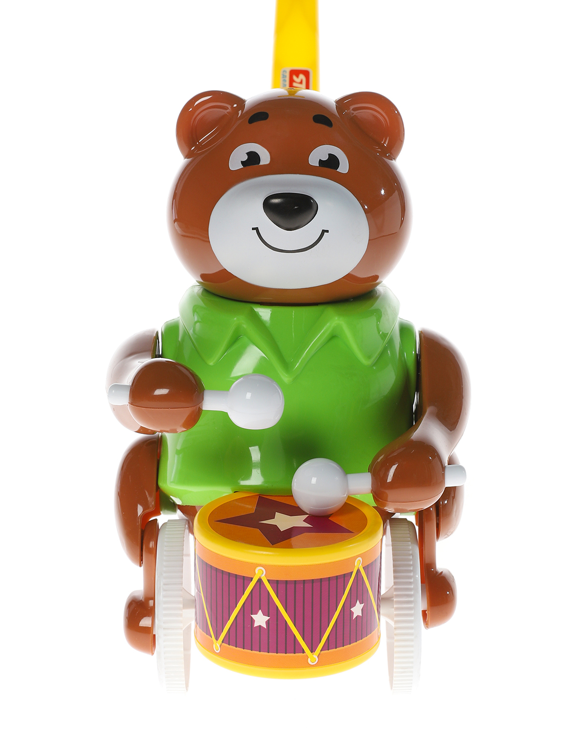 Игрушка Стеллар каталка Барабанщик Мишка - фото 6