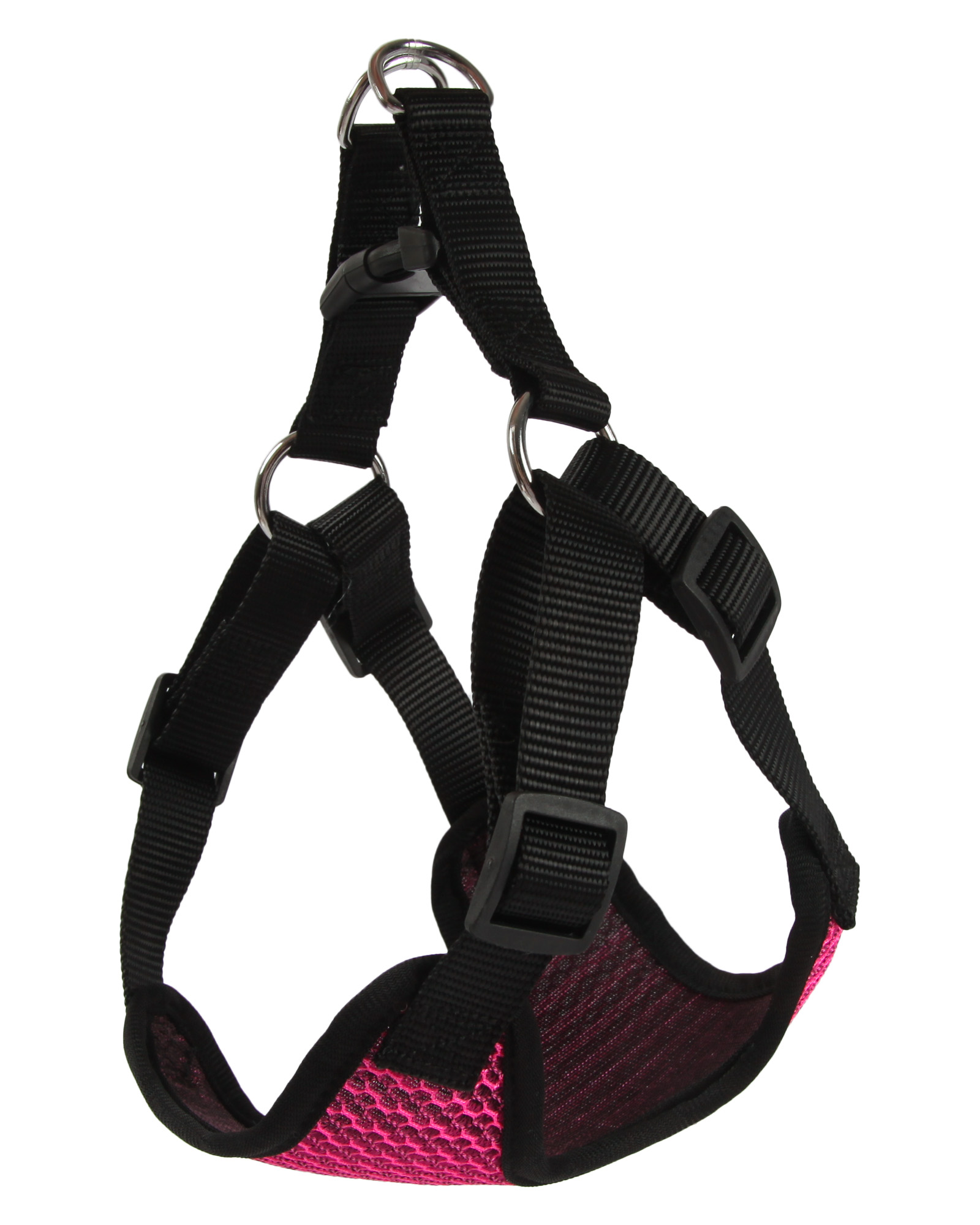 Шлейка-жилетка для собак Barbaks Розовая сетка М - фото 4