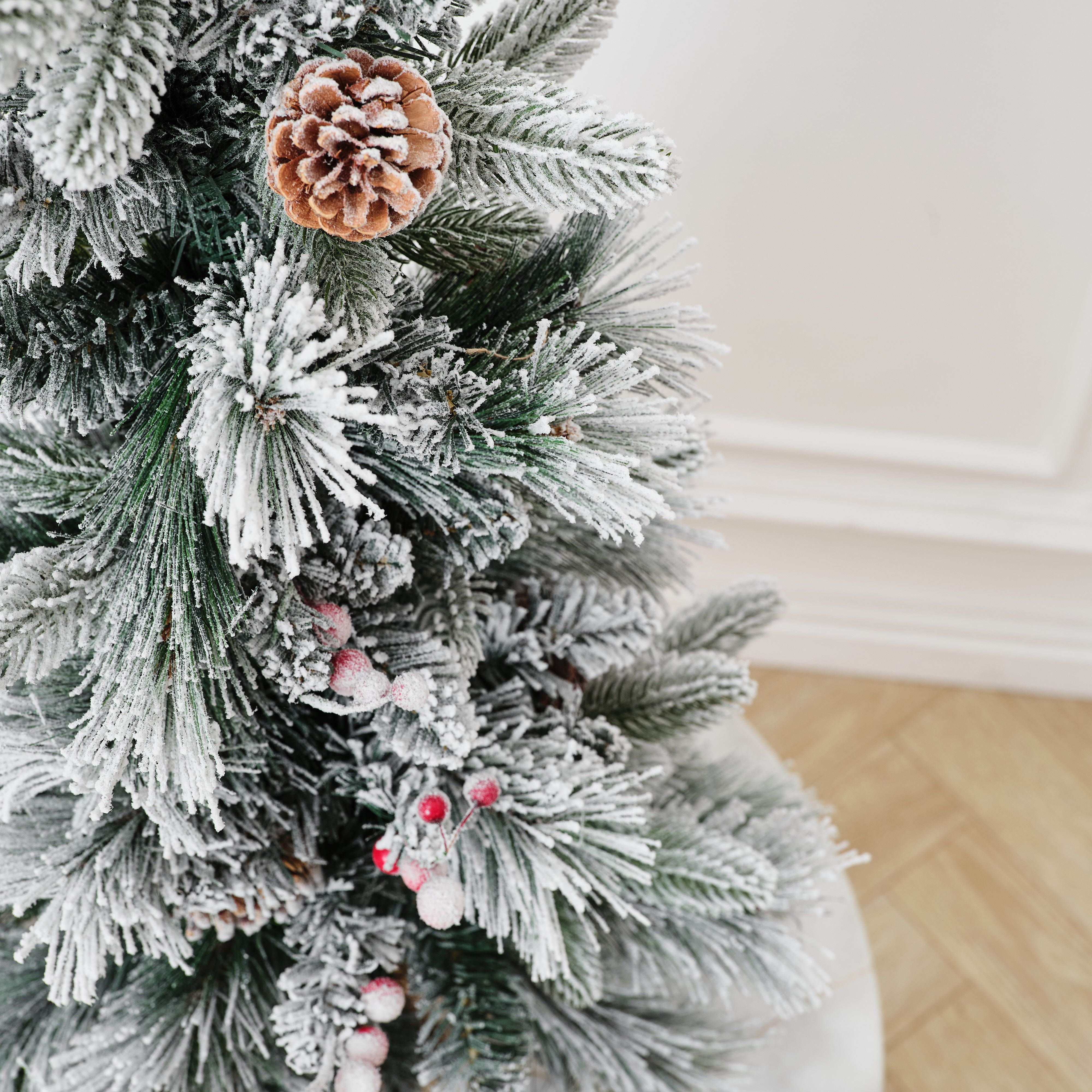 Елка искусственная BINOSHE настольная Ryabina заснеженная 90 см - фото 6