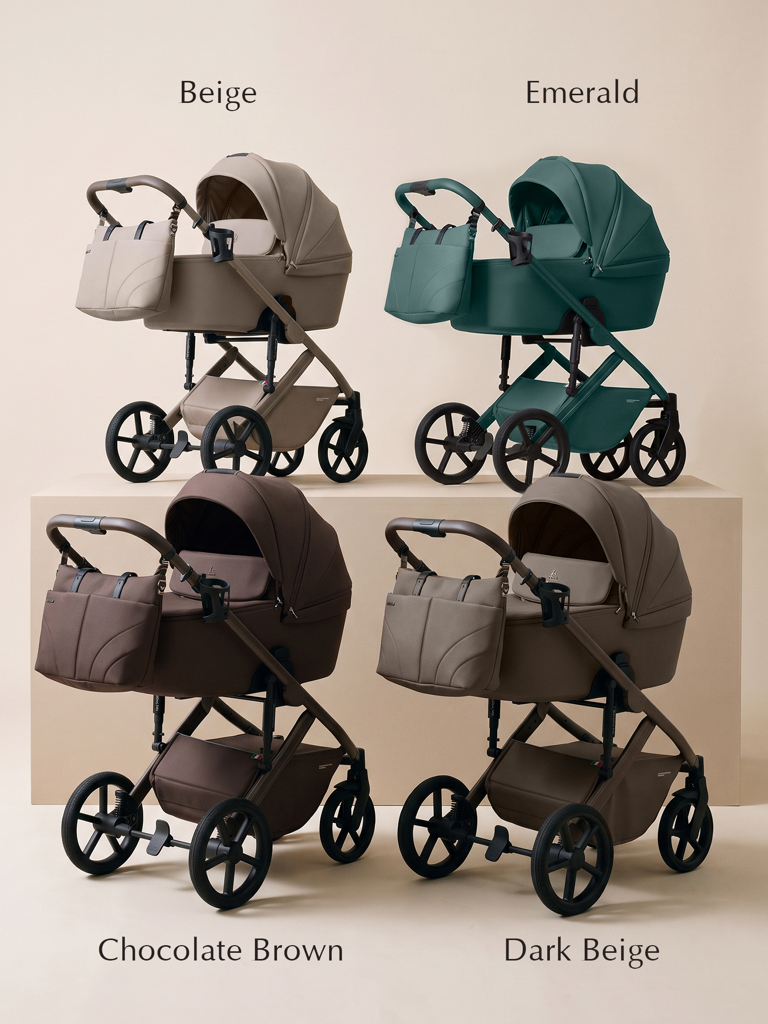 Коляска 2в1 Sweet Baby Dolce Chocolate Brown коричневый - фото 17