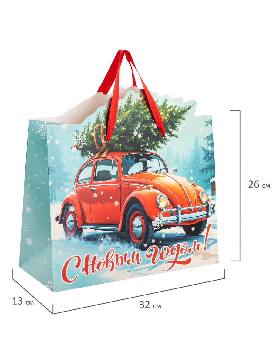 Пакет подарочный новогодний Золотая сказка пакетики для подарков и сладостей набор 4 штуки - фото 7