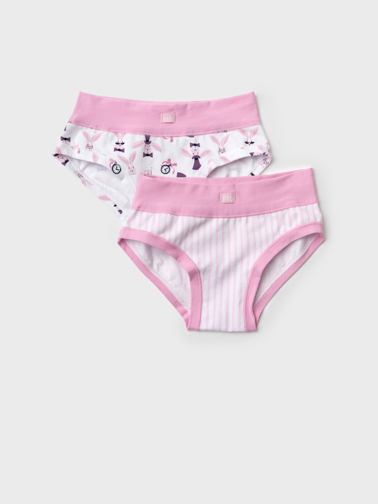 Изображение товара Детские трусы PlayToday Алиса 2шт Трикотажная эластичная розовая резинка