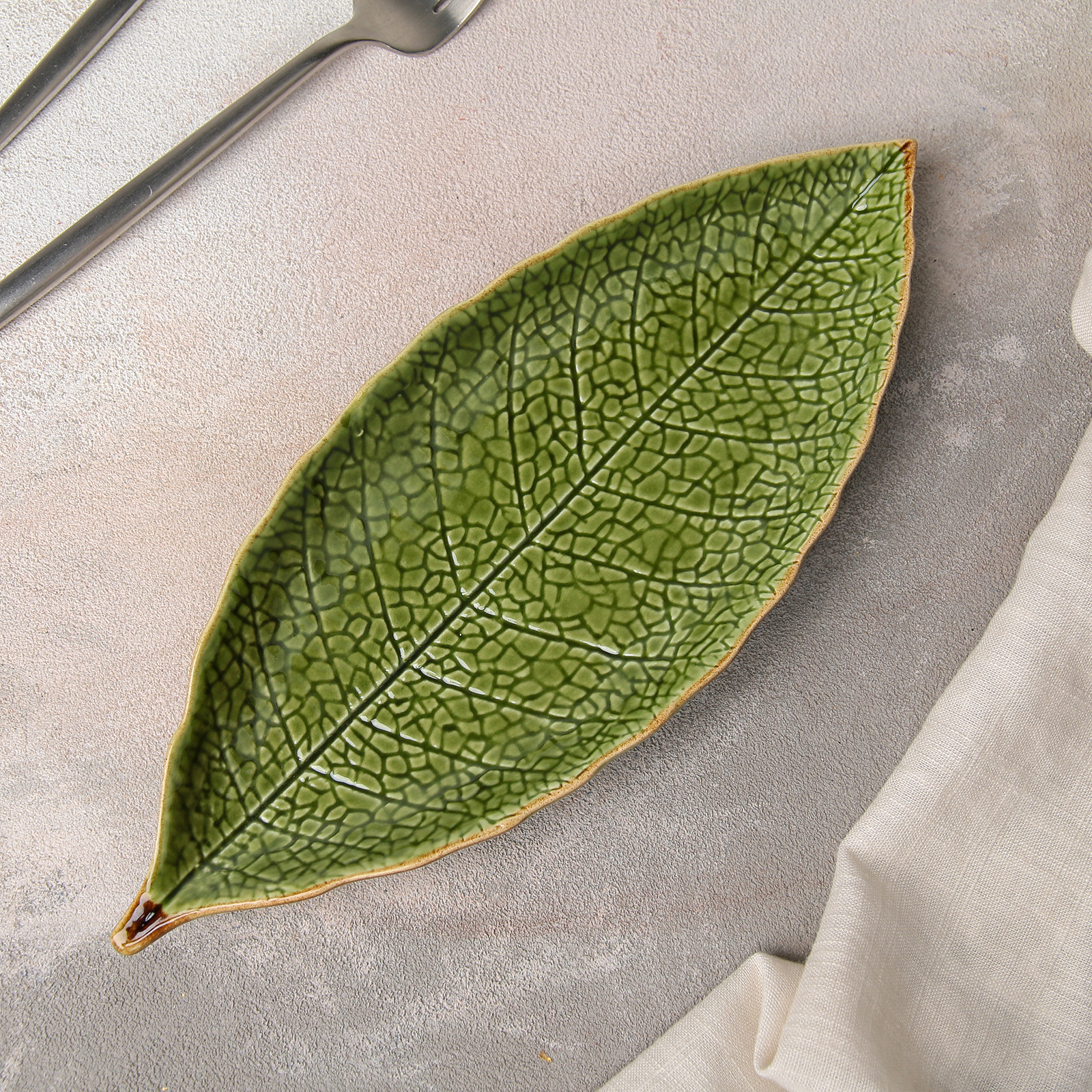 Блюдо керамическое сервировочное Sima-Land «Дендрарий» 26×10,5×1,5 см - фото 7