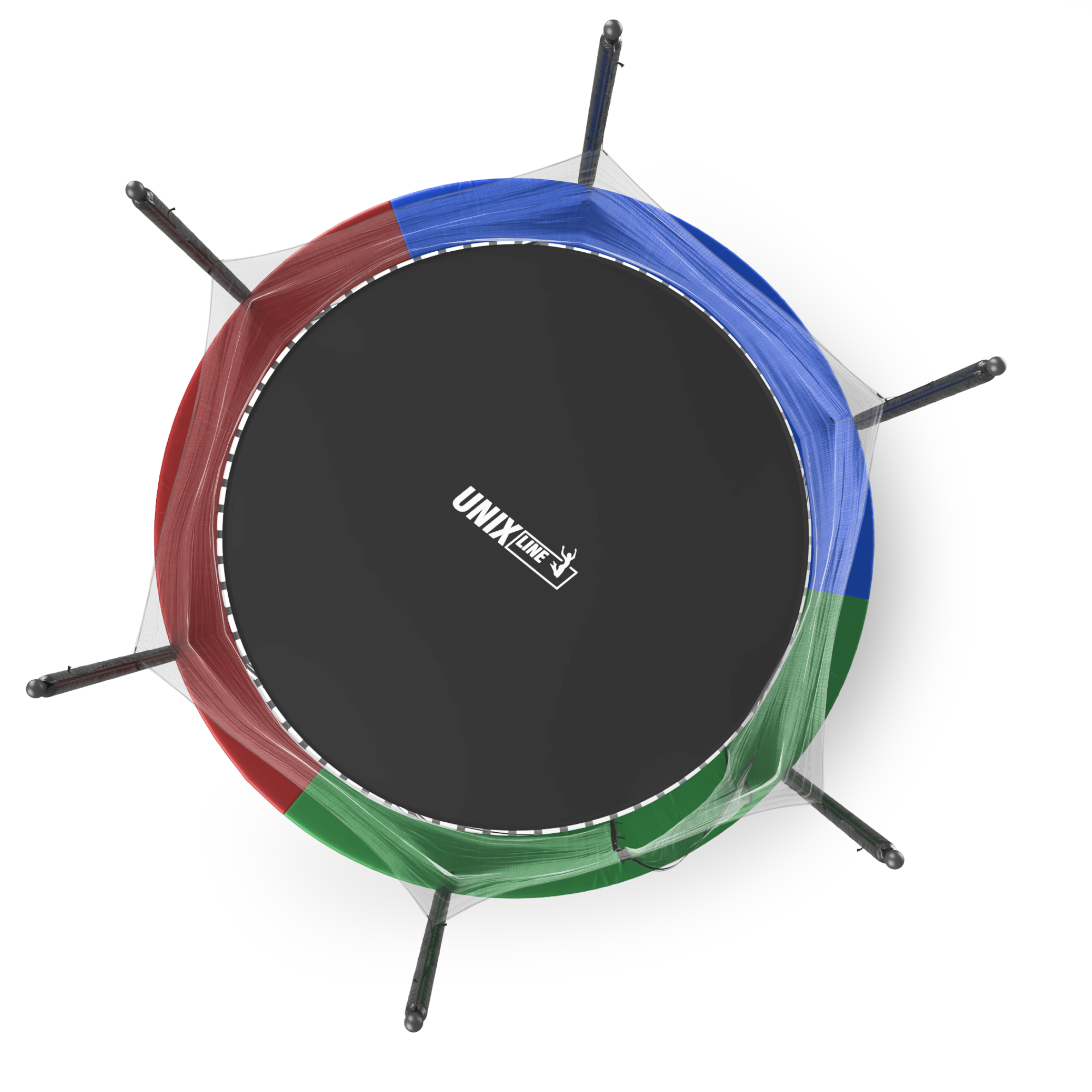 Батут каркасный Simple 10 ft UNIX line Color с внутренней защитной сеткой общий диаметр 305 см до 140 кг - фото 16