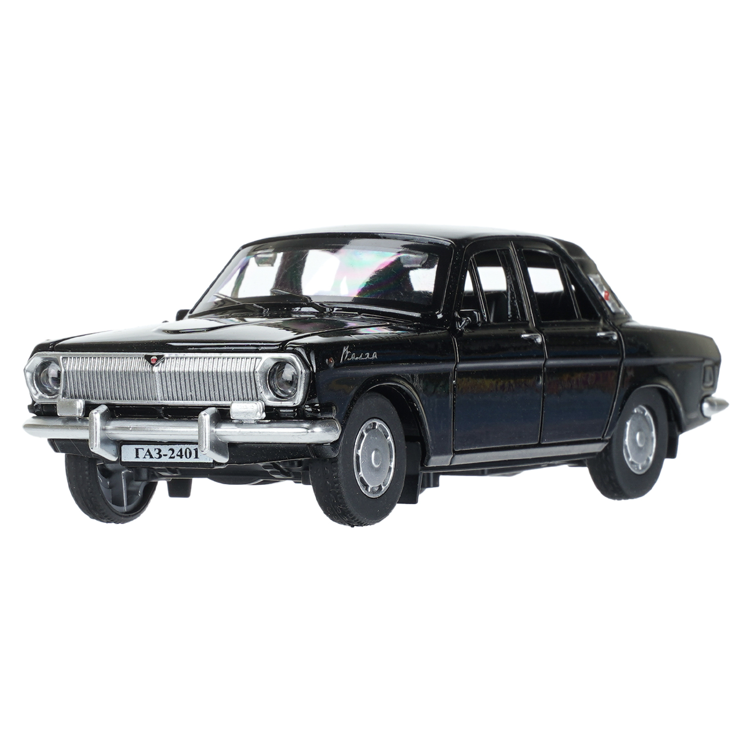 Автомобиль Технопарк ГАЗ Волга Черная 1:32 410484 - фото 1