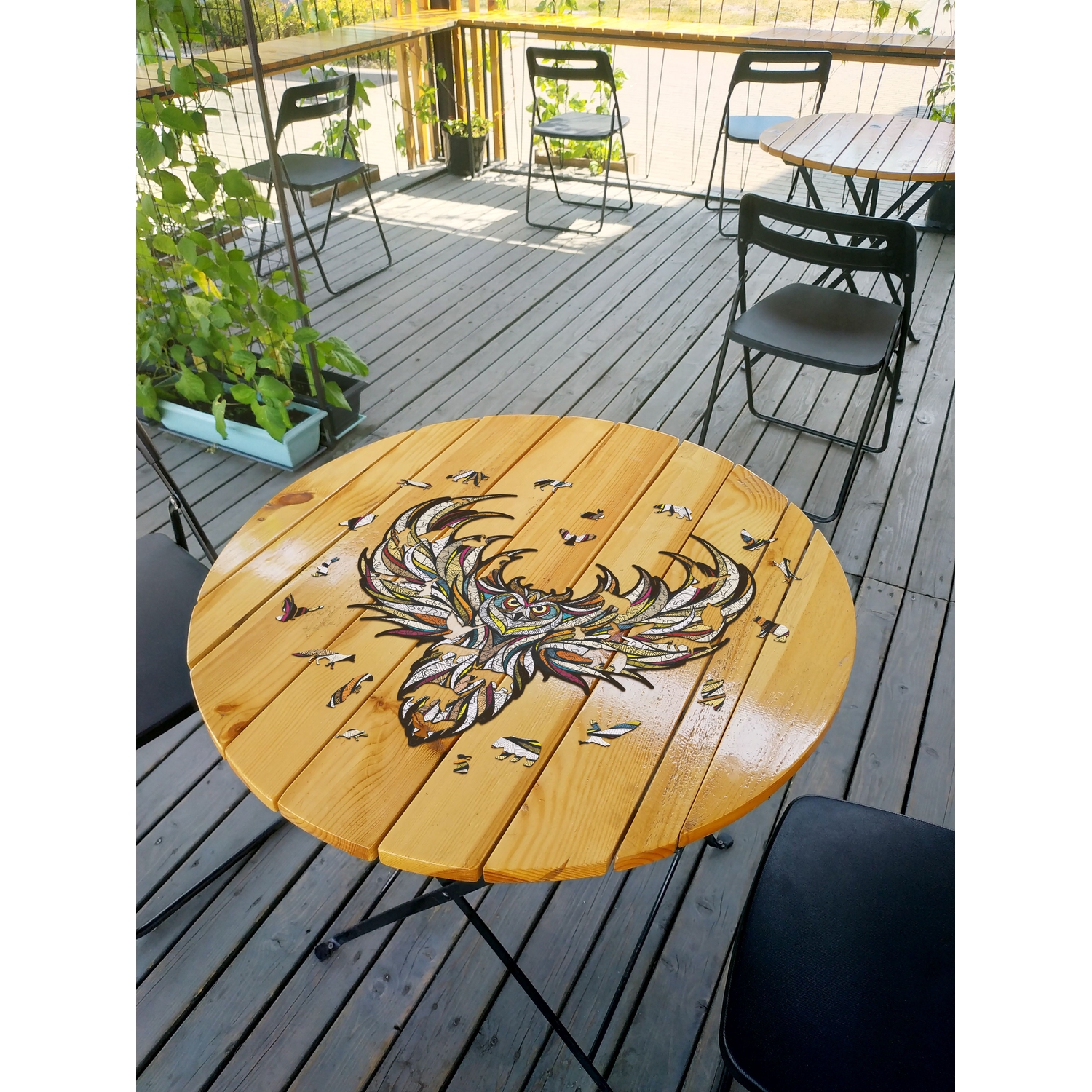 Пазл Eco Wood Art Мудрая Сова L 40x42 см деревянный - фото 4