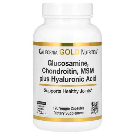 Глюкозамин-хондроитин МСМ, California Gold Nutrition, 120 капсул