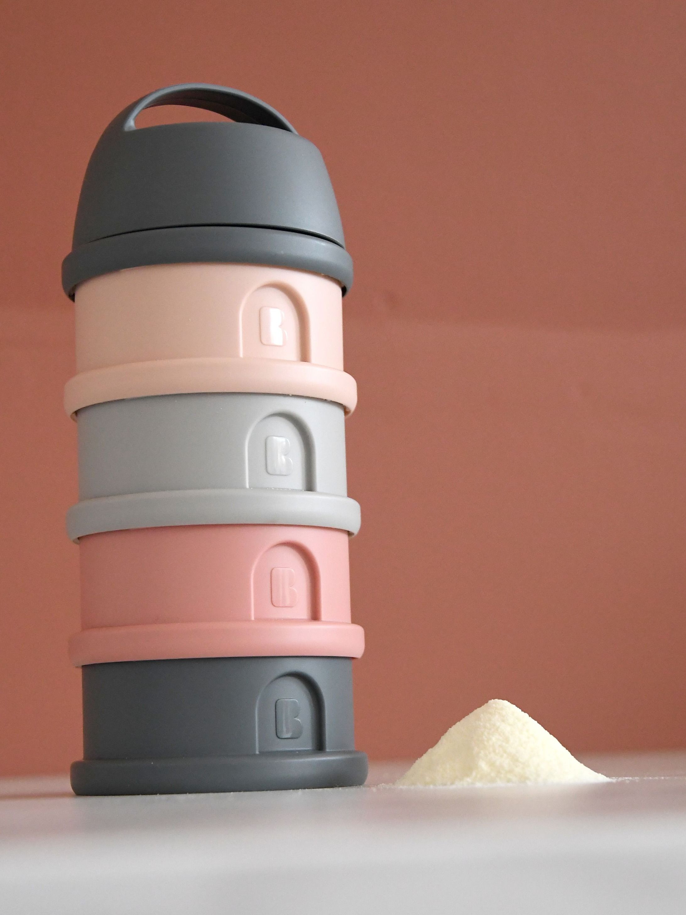 Контейнер для детского питания BEABA сыпучих смесей и снеков 4 секции розовый - фото 8