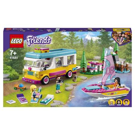 Конструктор LEGO Friends Лесной дом на колесах и лодка блочный
