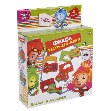 Тесто-пластилин Multiart 4 цв.