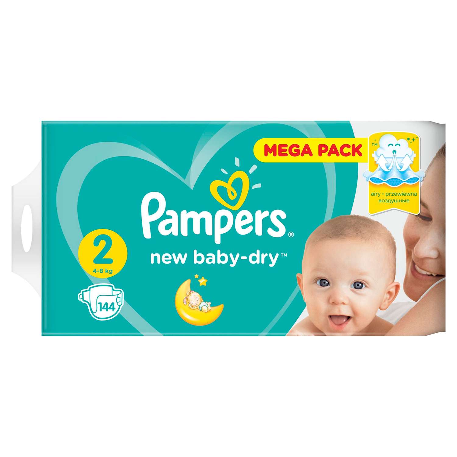 Подгузники Pampers New Baby-Dry 2 (4-8 кг) 144 шт. - фото 12