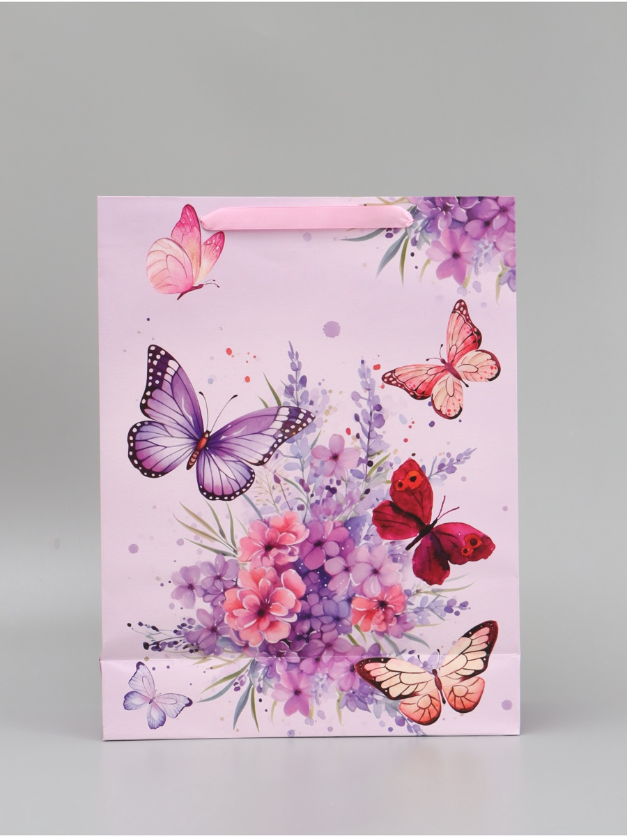 Пакет ламинированный UPAK LAND Пархающие бабочки 31 х 40 х 115 см - фото 4