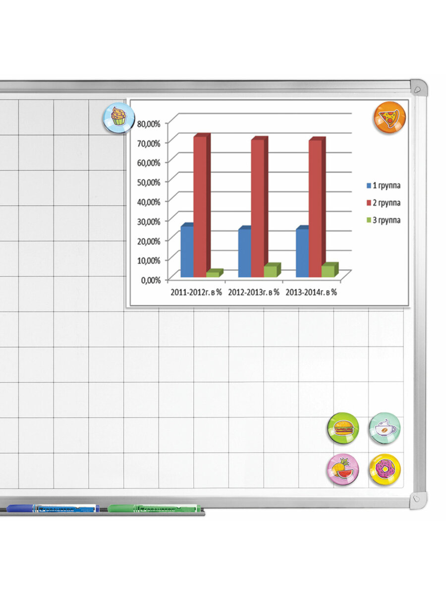 Магнит Brauberg Стеклянные 6 шт. - фото 6