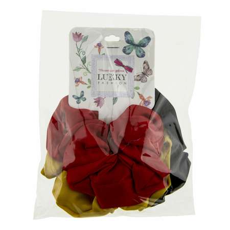 Аксессуар для волос Lukky Fashion резинки текстильные атлас 3 шт