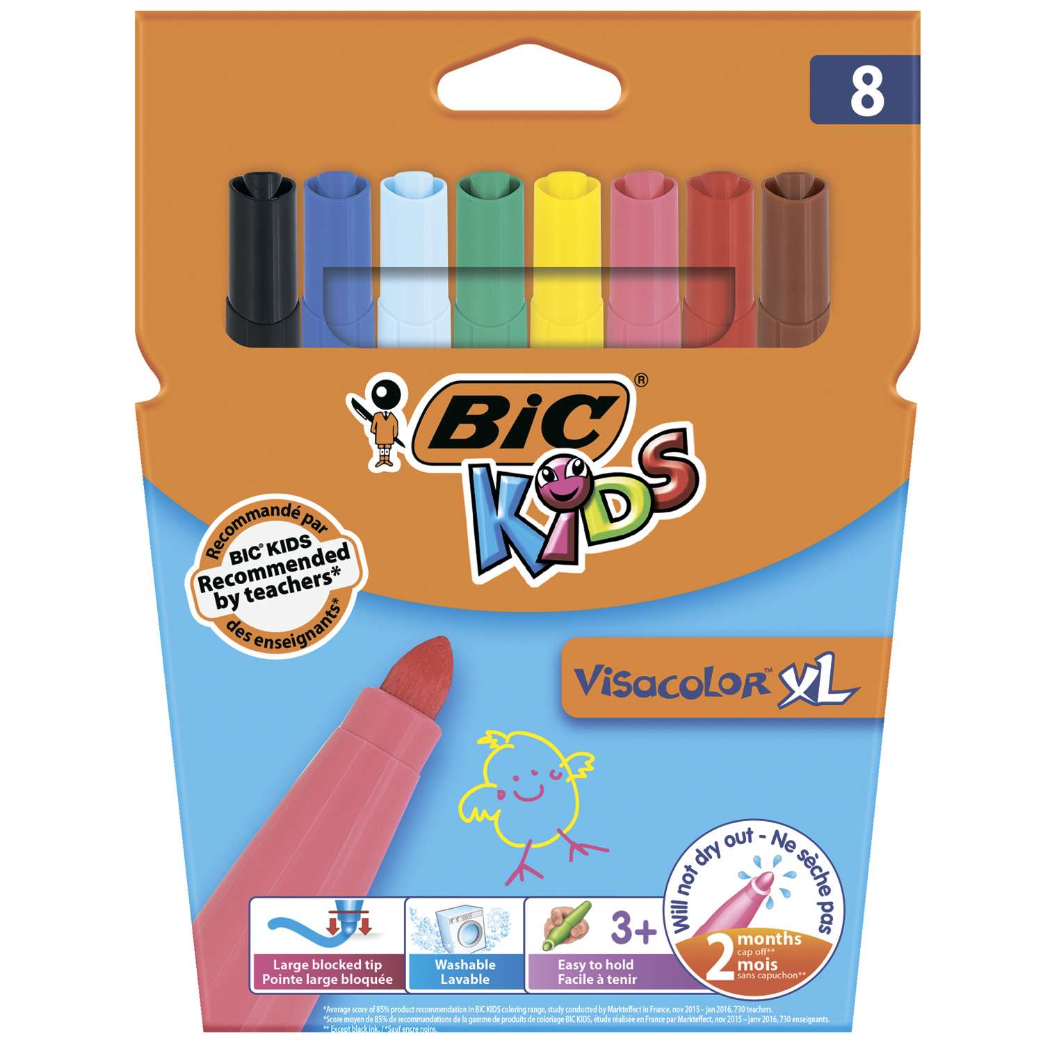 Фломастеры BIC 8 цв. - фото 1