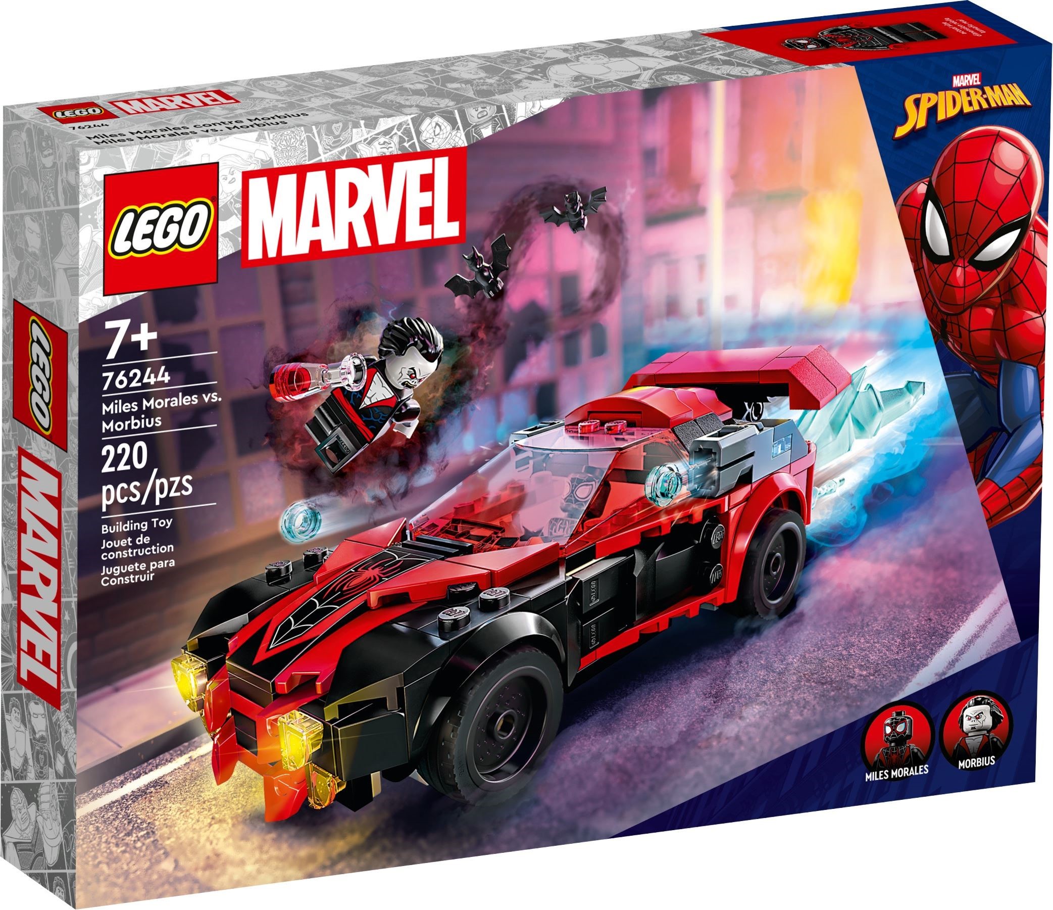 Изображение товара Конструктор LEGO Marvel Майлз Моралес против Морбиуса (76244), 3981 деталей, для детей от 7 лет