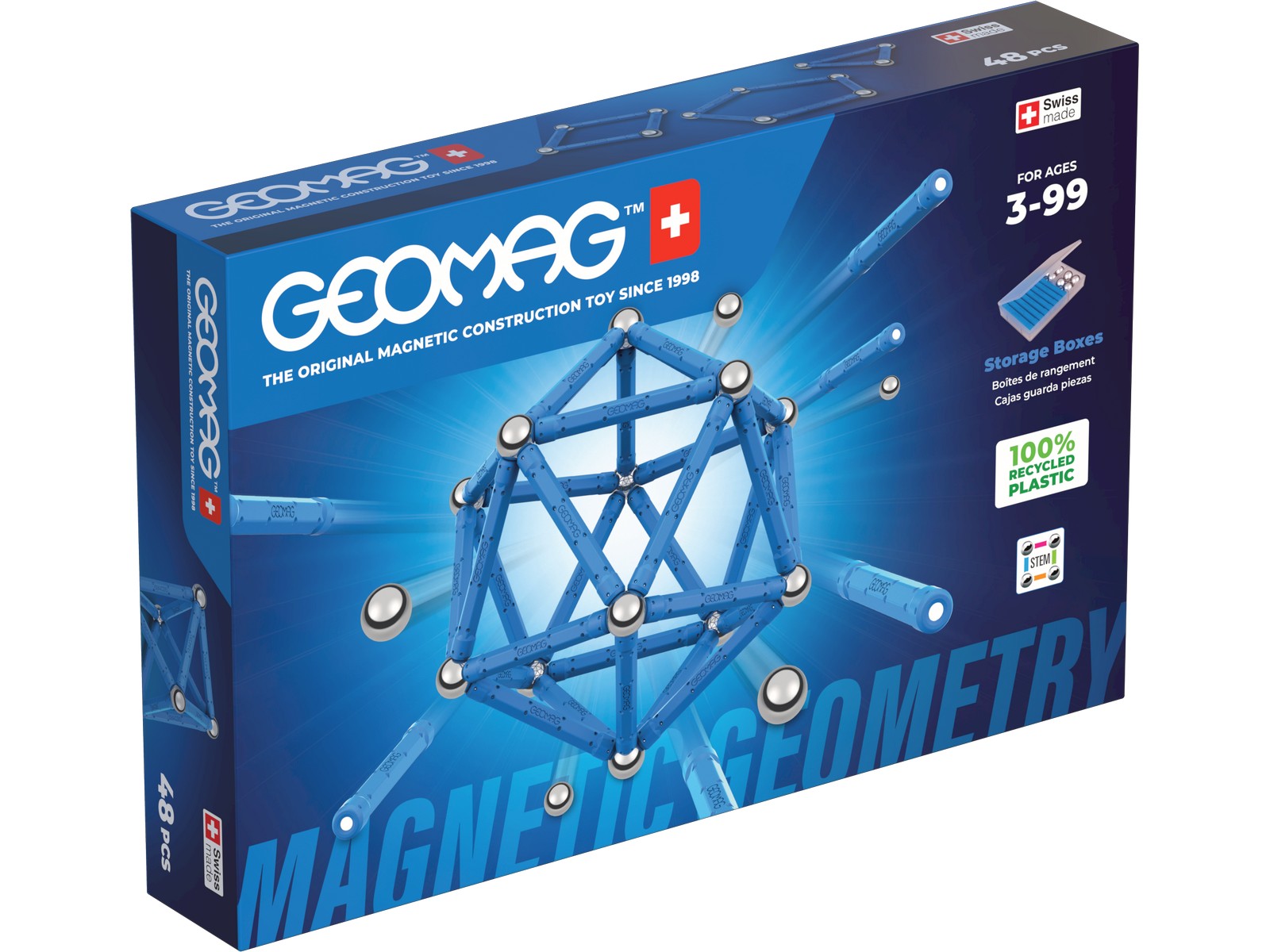 Конструктор Geomag магнитный 48 дет. - фото 1