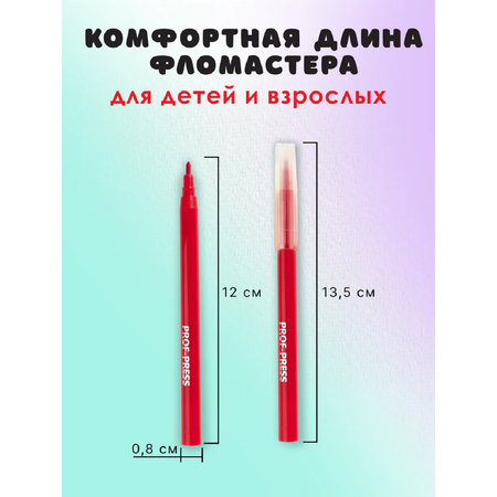 Фломастеры Prof-Press 24 цв.