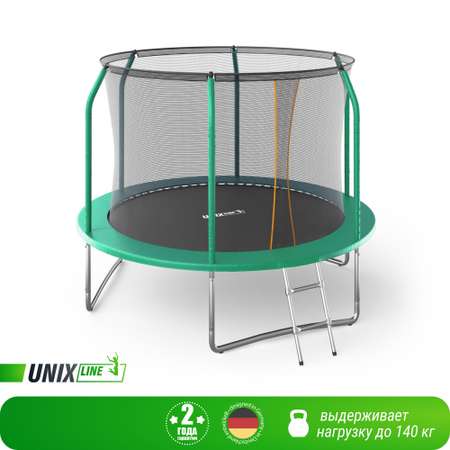 Батут каркасный supreme 8 ft UNIX line общий диаметр 244 см до 140 кг диаметр прыжковой зоны 190 см
