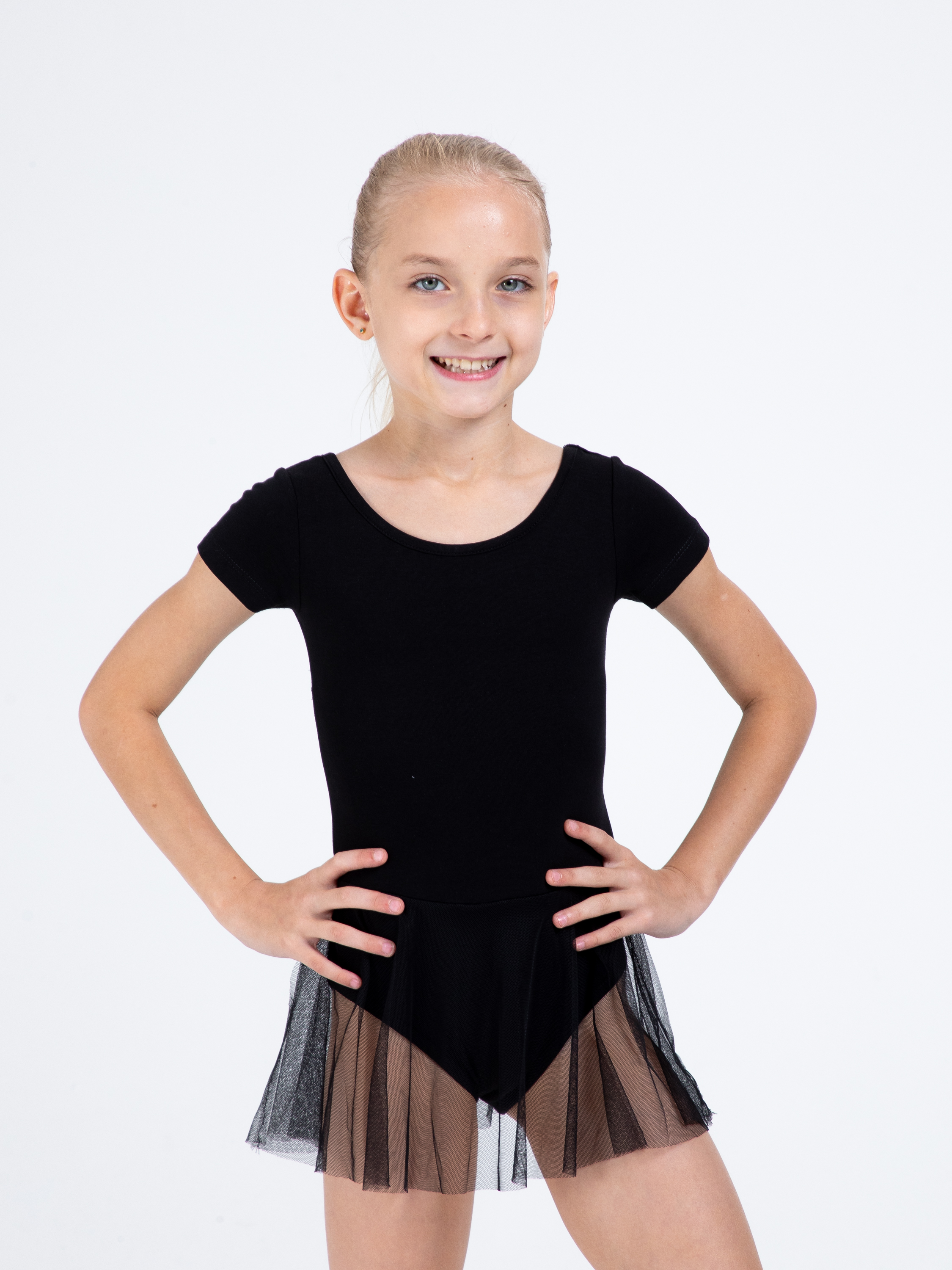 Купальник гимнастический STELLA MODA 26404._черный - фото 9