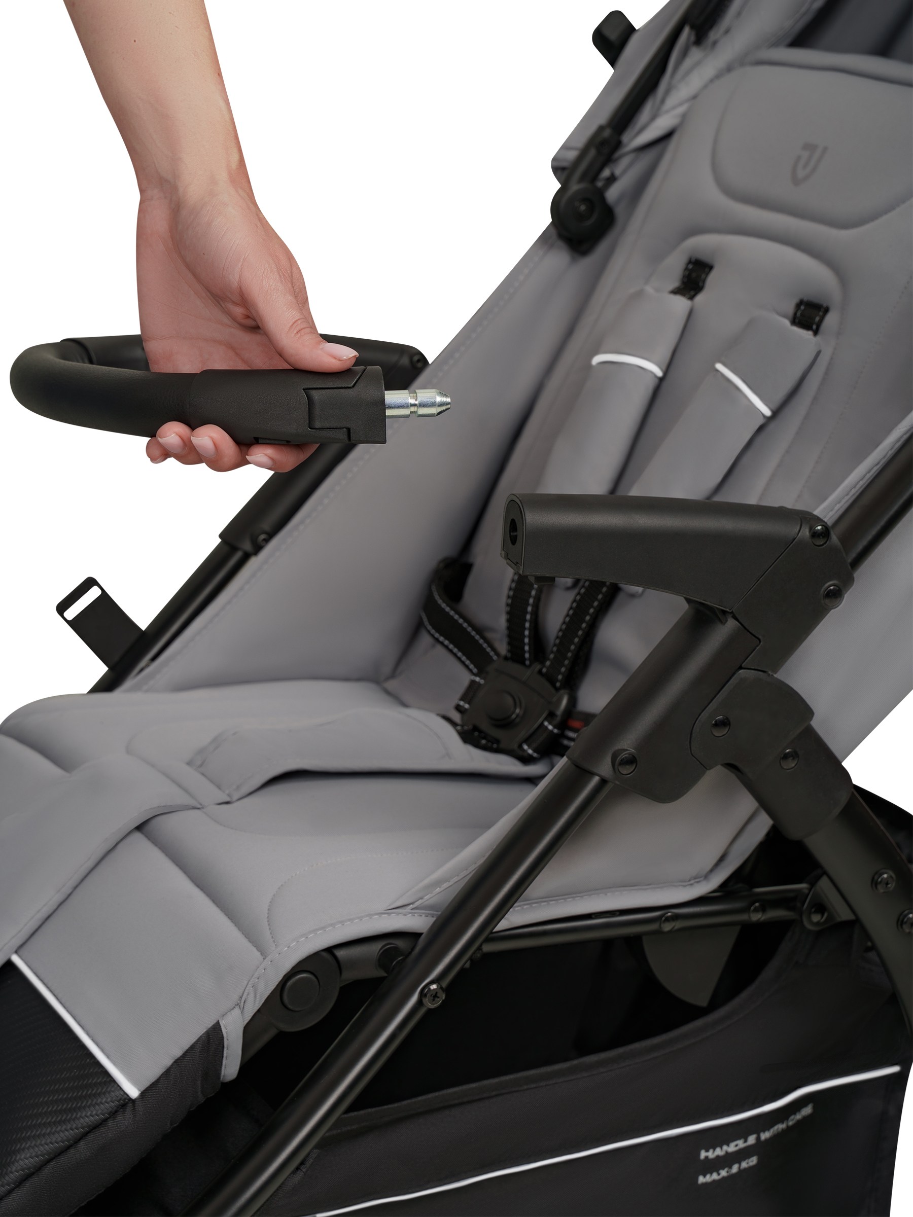 Коляска прогулочная JOVOLA Selena SL, всесезонная серый - фото 28