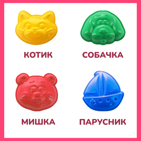 Тесто-пластилин LORI(колорит) 16 цв.