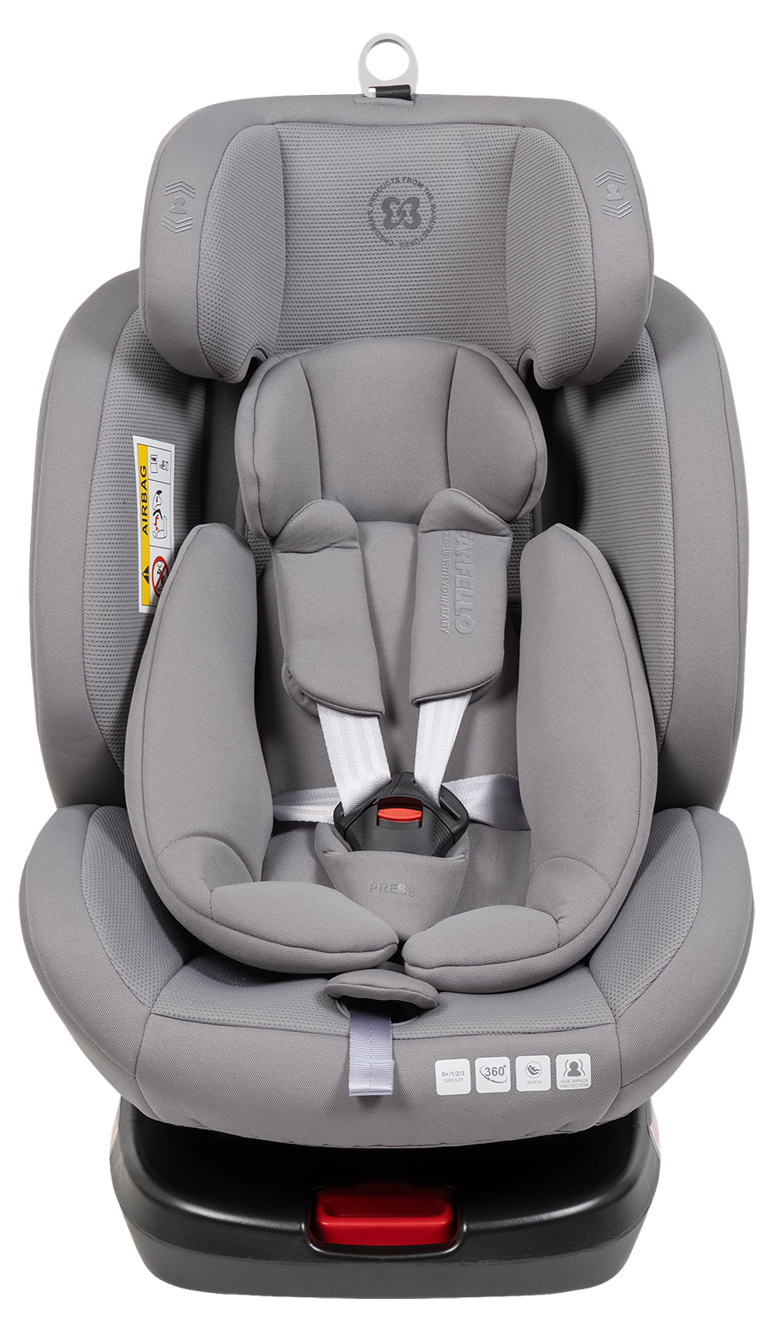 Автокресло Farfello YB102A Isofix 0+/1/2/3 (0-36 кг) серый - фото 13
