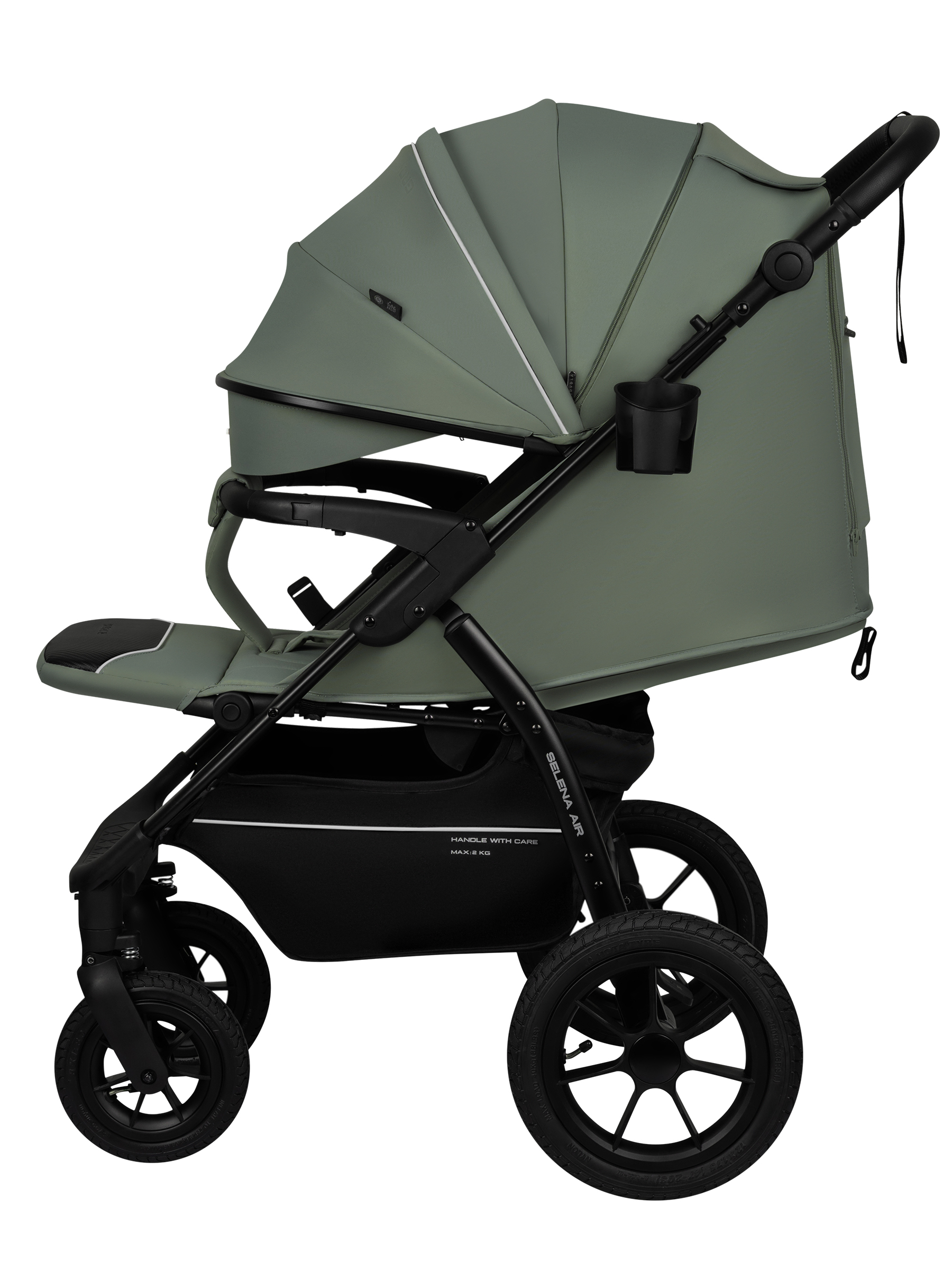 Коляска прогулочная JOVOLA Selena Air new зеленый - фото 8