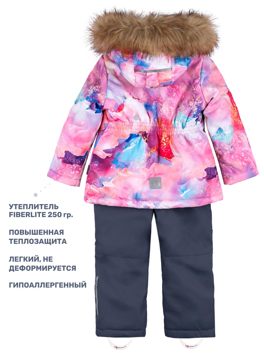 Костюм NIKASTYLE 7з1224 розовый/серый - фото 7