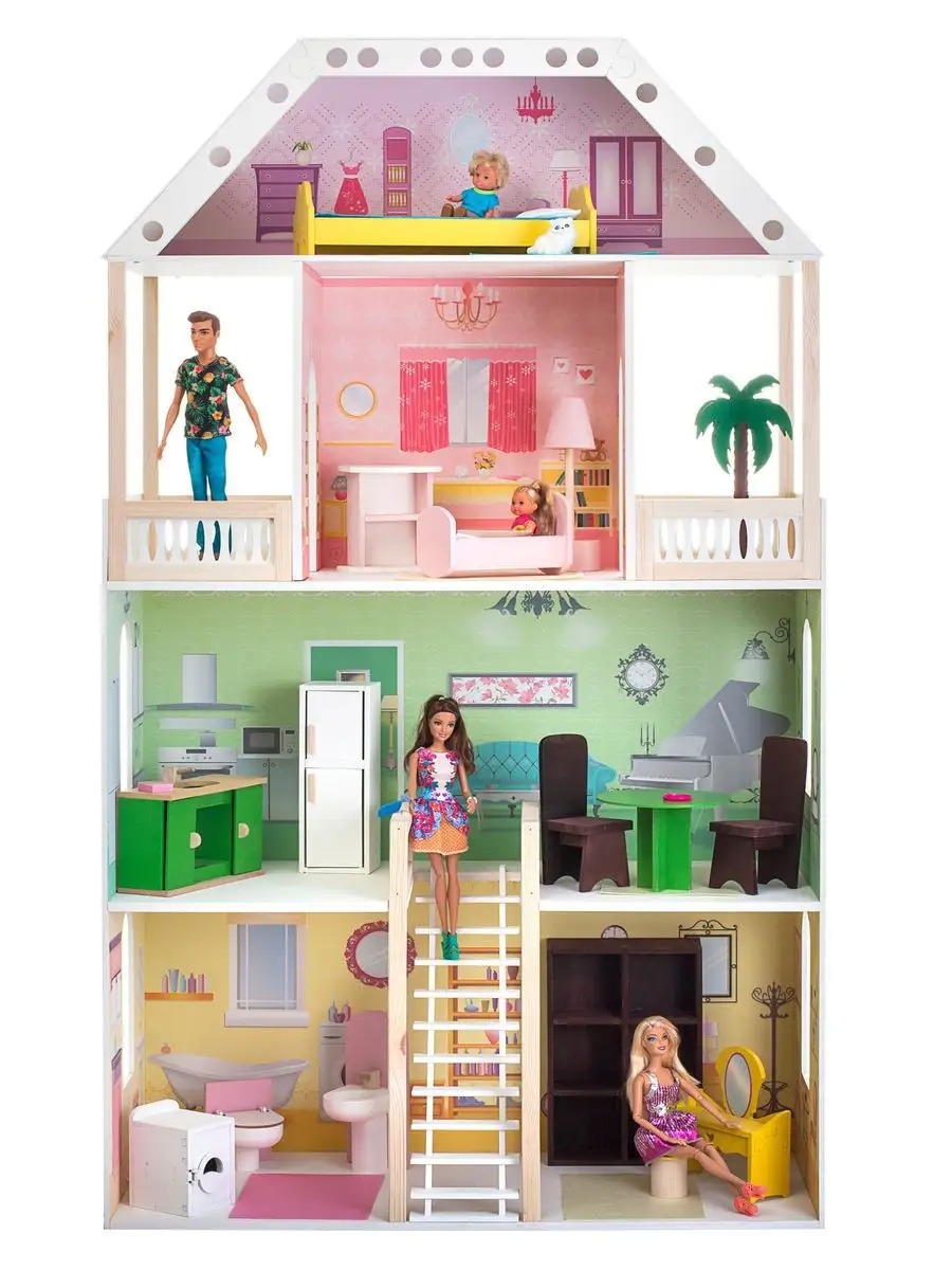 Домик для кукол PAREMO с мебелью PD318-01 - фото 4