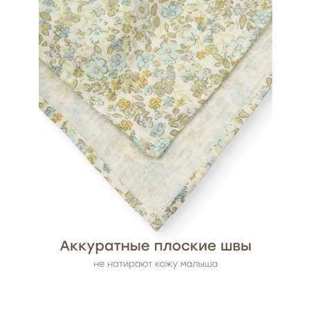 Пеленка муслиновая Happy Baby для новорожденных 120х100 см