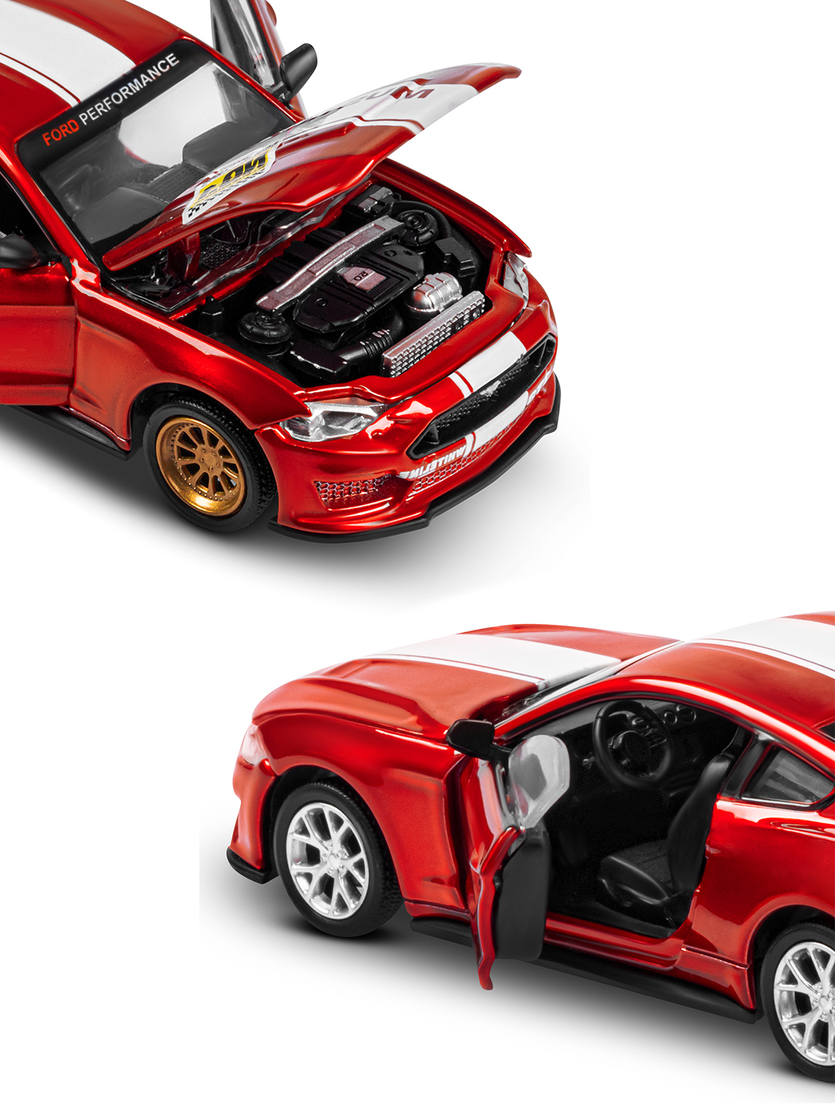 Автомобиль AUTODRIVE Ford Mustang Сборная модель 1:42 JB1251641 - фото 15