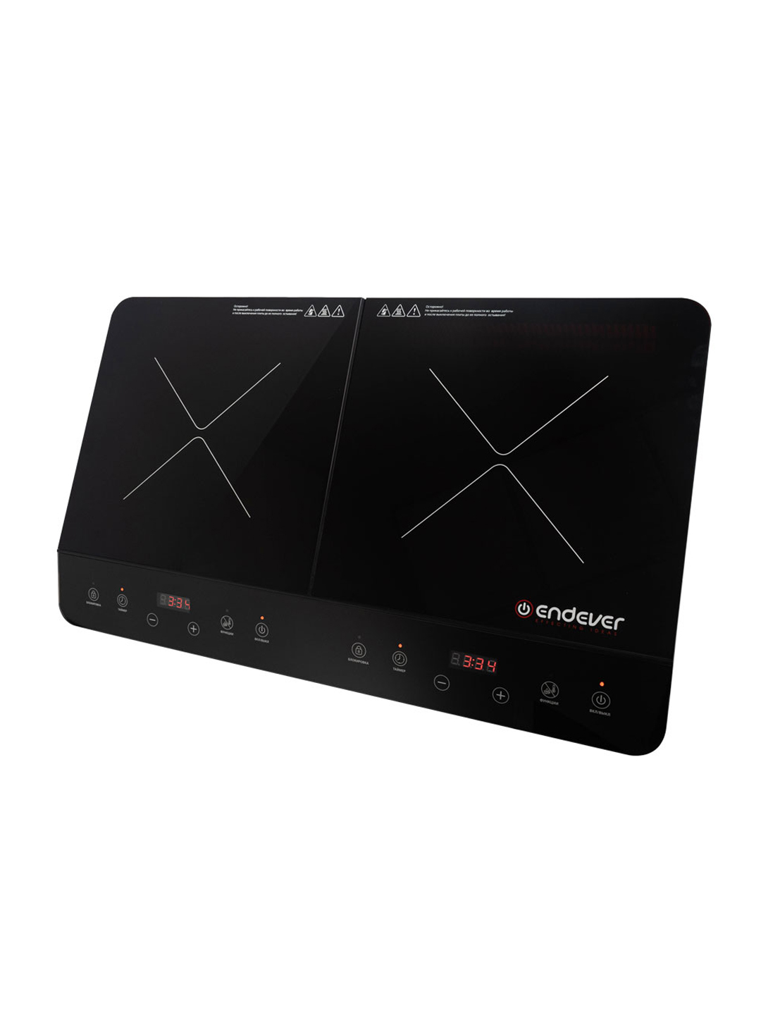 Плитка электрическая индукционного типа ENDEVER Skyline IP-74 4000 Вт 8 режимов Черный хрусталь - фото 2